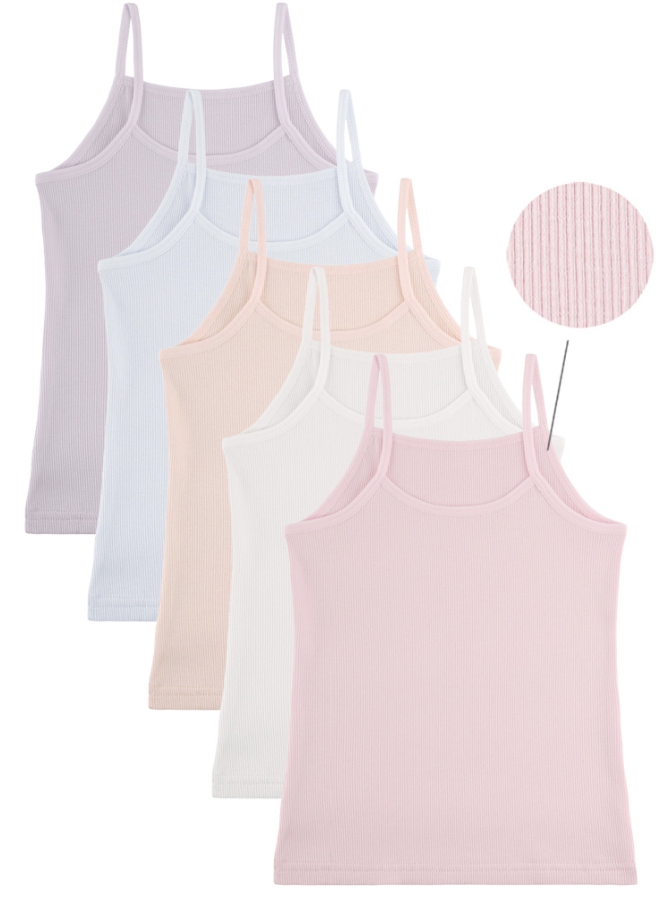 Potkošulje Za Djevojčice - Rebrasti Pamuk