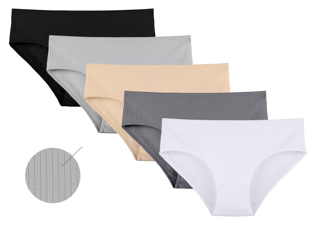 Ženske Gaćice Poludoboki Rebrasti Model