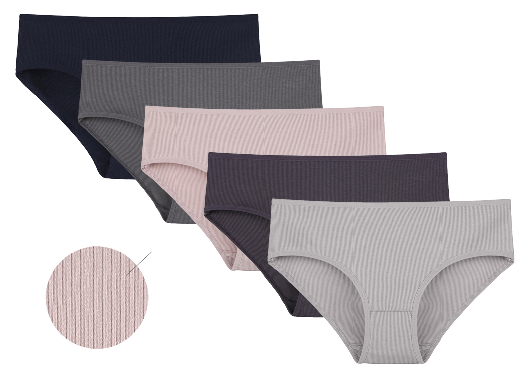 Ženske Gaćice Poludoboki Rebrasti Model